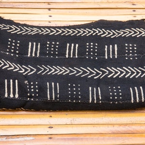 Bogolan Mudcloth Black #32 - 170cmx110cm - from AfricanTextil 100% Coton Malien handmade