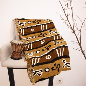 Bogolan Mudcloth Multicolor #72 - from AfricanTextil Malian Coton & handmade