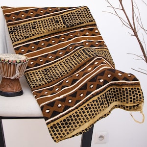 Bogolan Mudcloth Multicolor #64 - from AfricanTextil Malian Coton & handmade