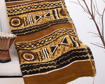 Bogolan Mudcloth Multicolor #89 - from AfricanTextil Malian Coton & handmade