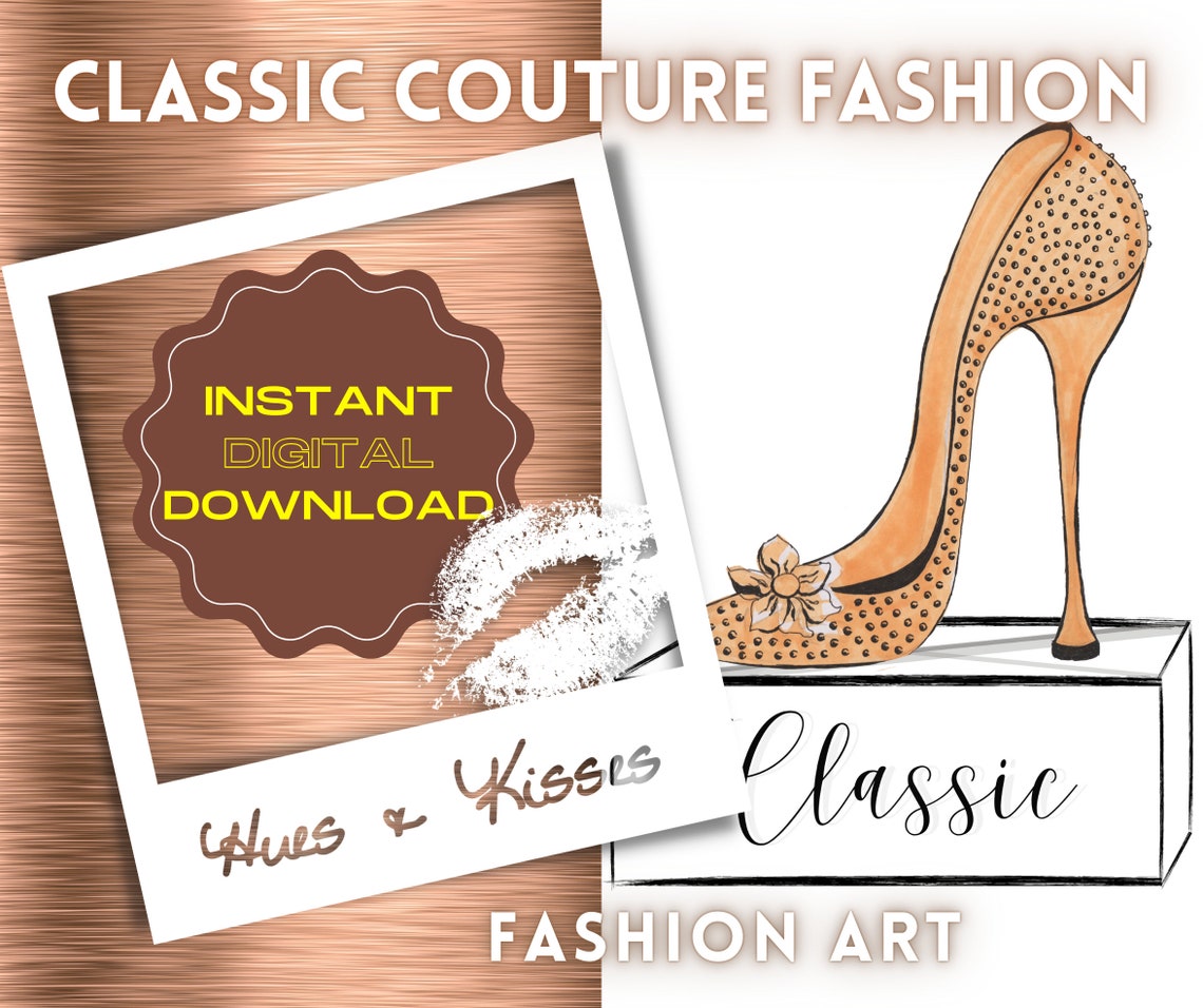 Printable Shoe Fashion Wall Art Instant Digital Download - Etsy