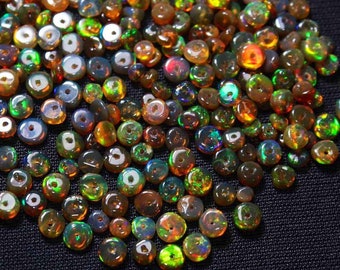 AAA Grade Opal, Opal Crystal, Opal Beads, Natural Ethiopian Opal, Drilled Loose Opal Smooth Beads, Size 3.5-5mm,Loose Opal Polish Beads