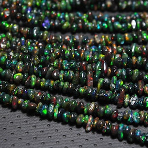 AA Grade Opal, Opal Uncut,  Black Opal Crystal, Fire Opal Chips 16&quot; Inches long strand, Natural Ethiopian Opal, Fire Opal, Jewelry Making