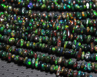 AA Grade Opal, Opal Uncut,  Black Opal Crystal, Fire Opal Chips 16&quot; Inches long strand, Natural Ethiopian Opal, Fire Opal, Jewelry Making