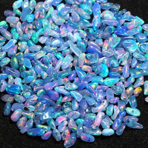 100 PCs, AAA grade Opal, Welo Opal, Opal Crystal, Purple Opal Rough, Size 3-7mm, Natural Ethiopian Opal, AAA Polish Opal Rough,