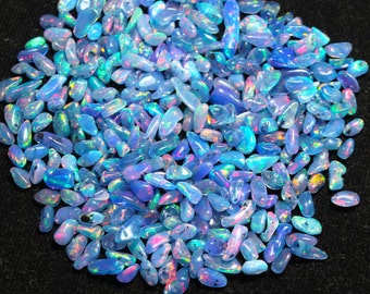 100 Stück, AAA-Grade-Opal, Welo-Opal, Opalkristall, lila Opal rau, Größe 3-7mm, natürlicher äthiopischer Opal, AAA-polnischer Opal rau,