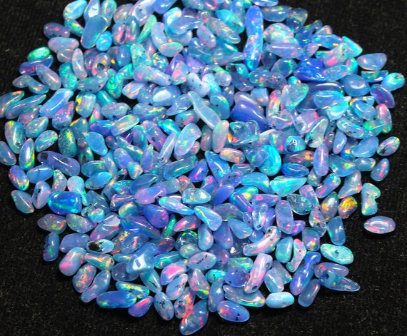 100 PCs, AAA grade Opal, Welo Opal, Opal Crystal, Lavender Opal Rough, Size 3-7mm, Natural Ethiopian Opal, AAA Polish Opal Rough,