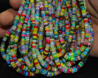 AAA Grade Opal, Opal Beads, Opal Crystal, Smooth Multi Color Opal Beads,  Natural Ethiopian Opal, Fire Opal