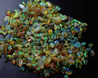 AAA Grade Opal,Opal Crystal,Opal Rough,Natural Ethiopian Opal, AAA Polish Opal Rough,Size 3-6mm,Loose Opal Polish Rough,WR-02