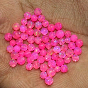 AAA-opaal, opaalballen kralen, losse roze opaalballen, geboord natuurlijk Ethiopisch opaal, AAA-opaal, maat 4-5 mm, losse opaalsieraden