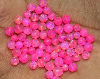 AAA Grade Opal, Opal Balls Beads, Loose Pink Opal Balls, Drilled Natural Ethiopian Opal, AAA Opal, Size 4-5mm, Loose Opal Jewelry