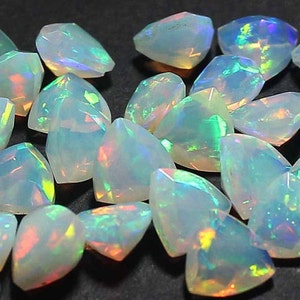 AAAA Quality Opal,Opal Crystal,Faceted Opal,Opal Cut,Natural Ethiopian Opal,Trillion Shape,AAA+ Opal Cut,Multi fire opal,Loose Opal   BD-41