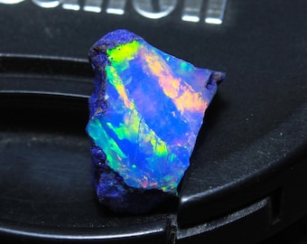 Opale brute, opale éthiopienne naturelle, pierre précieuse brute d'opale de lavande de qualité AAA, taille 16x13mm, opale Welo lâche brute, pour la fabrication de bijoux