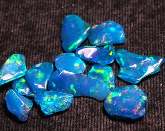 Welo Opal Paraiba AAA Grade Opal Rough, Ethiopian Opal,Polish Opal Rough,AAA Quality Polish Opal Chips, Size 7-12mm, Loose Opal Polish Rough