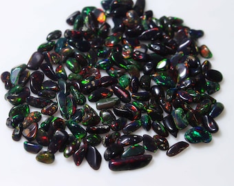 100 PCs, Welo Opal,AAA Grade Opal,Opal Crystal,Black Opal Rough,Natural Ethiopian Opal,AAA Polish Opal Rough,Size 3-7mm,Loose Opal Rough