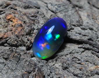 Natürlicher äthiopischer Opal in AAA-Qualität, zweifarbiger äthiopischer Opal-Oval Cabochon, 18x10 mm | Welo Opal für Schmuck