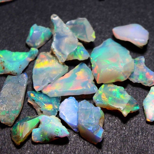 Opale d'Éthiopie AAA, cristaux bruts, opale non polis, 7-12 mm