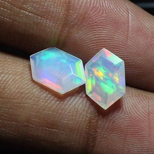 AAA Grade, Opal, Welo Opal, Faceted opal, Crystal opal, Ethiopian Opal, Hexagon Shape, Opal Cut,