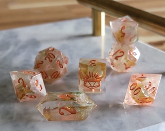 Long Time Coming floral dice set