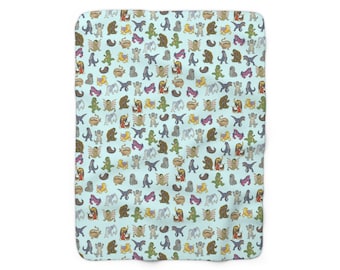 Kaiju Babies Sherpa Fleece Blanket