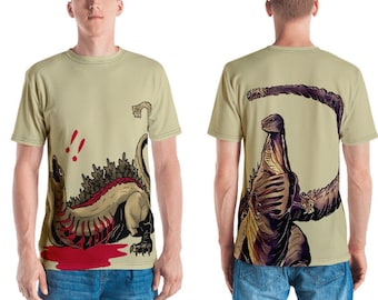 Kamata+Shin (Double Sided) Men&#39;s All-Graphic T-shirt