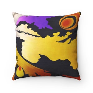 Goddess&#39; Wing - GMK Polyester Square Pillow
