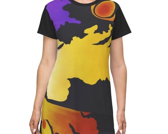 Goddess' Wing - Vestido de camiseta DE GMK