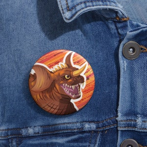 Kaiju Oldschool - Underdog Pin Button