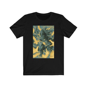 Kaiju Renaissance - God Defeats Devil Slim T-Shirt