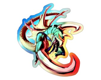 Cyborg Assassin Holographic Die-cut Sticker