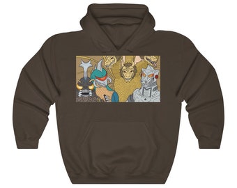 Me And The Space Boys (CLEAN) Hooded Sweatshirt (Front Print)