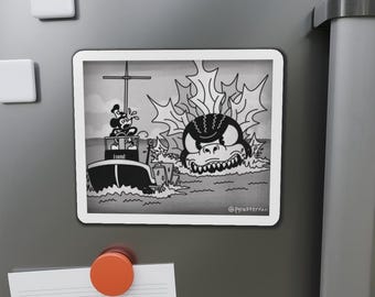 Steamboat Minus One Die-Cut Magnet