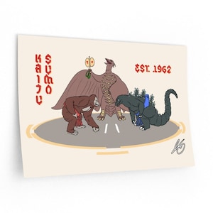 Kaiju Sumo Wall Decal