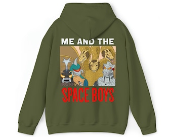 Sudadera con capucha Me And The Space Boys (estampado en la espalda)