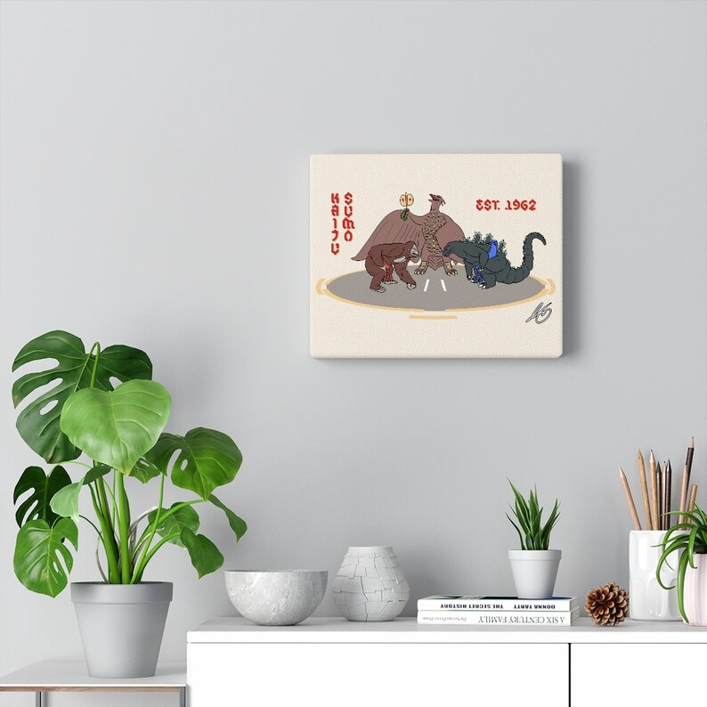 Kaiju Sumo Canvas Gallery Wrap