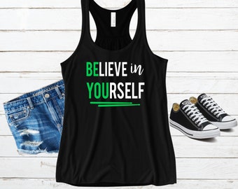 Be You - Believe in Yourself - Workout Tank - Pound Workout - Pound Tank Top - Racerback - Drumsticks - Fitness Shirt - Pound - Drumming