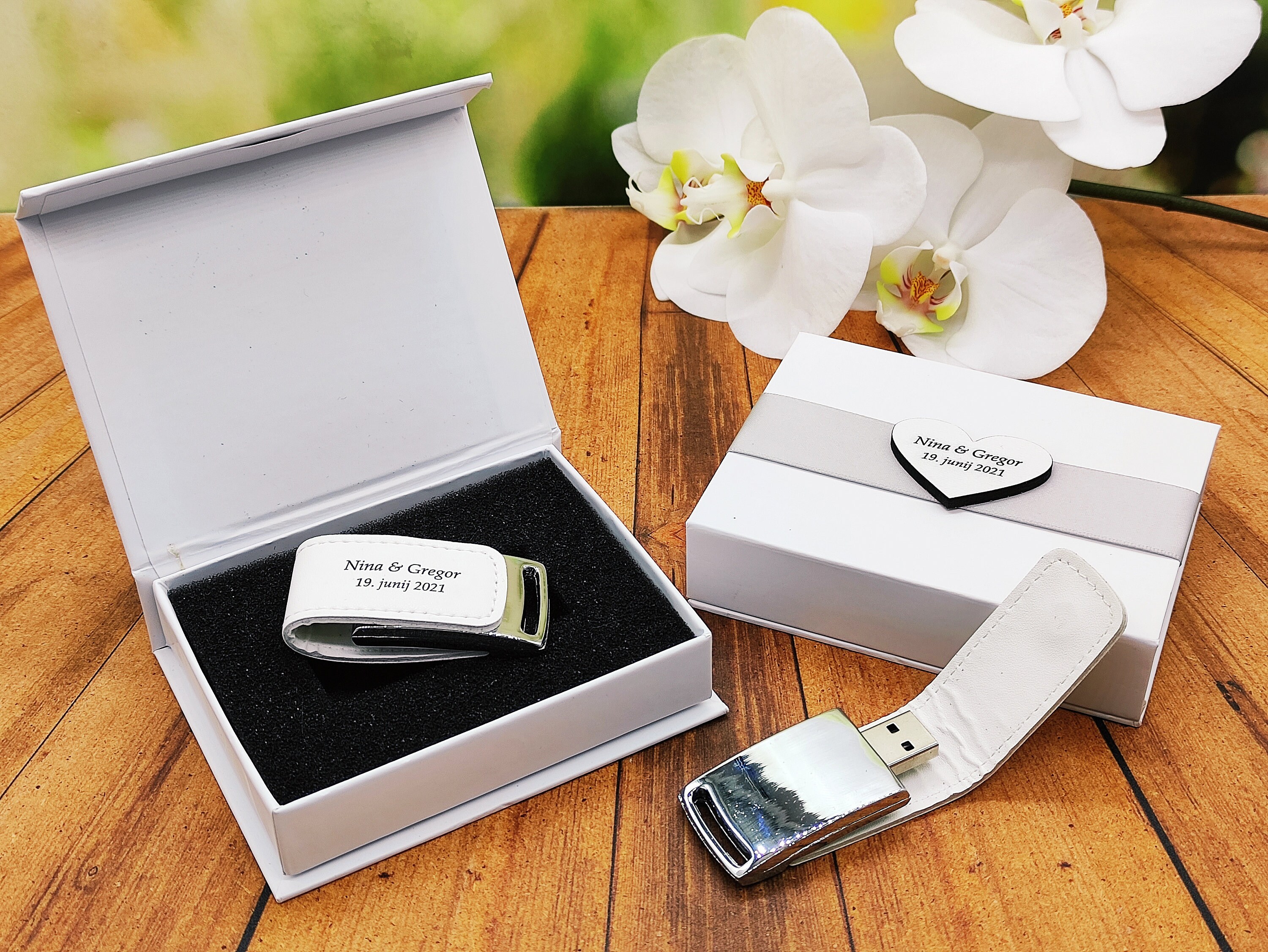Custom Leather USB Flash Drive 32Gb Gift Box Etsy