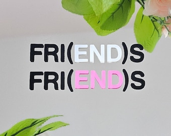 Fri(end)s Decal - Friends - V Kim Taehyung Merch - Layover - BTS Mirror Sticker - Subtle Kpop - Car Accessories - Water Bottle - Laptop