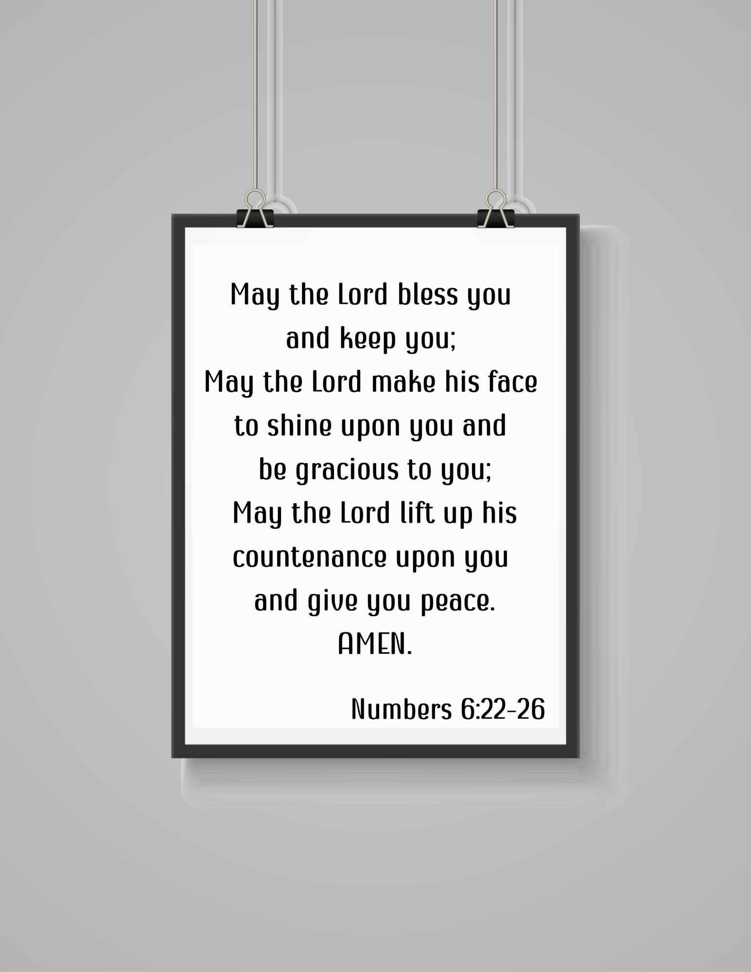 May the Lord Bless You and Keep You Instant Download, Printable ...