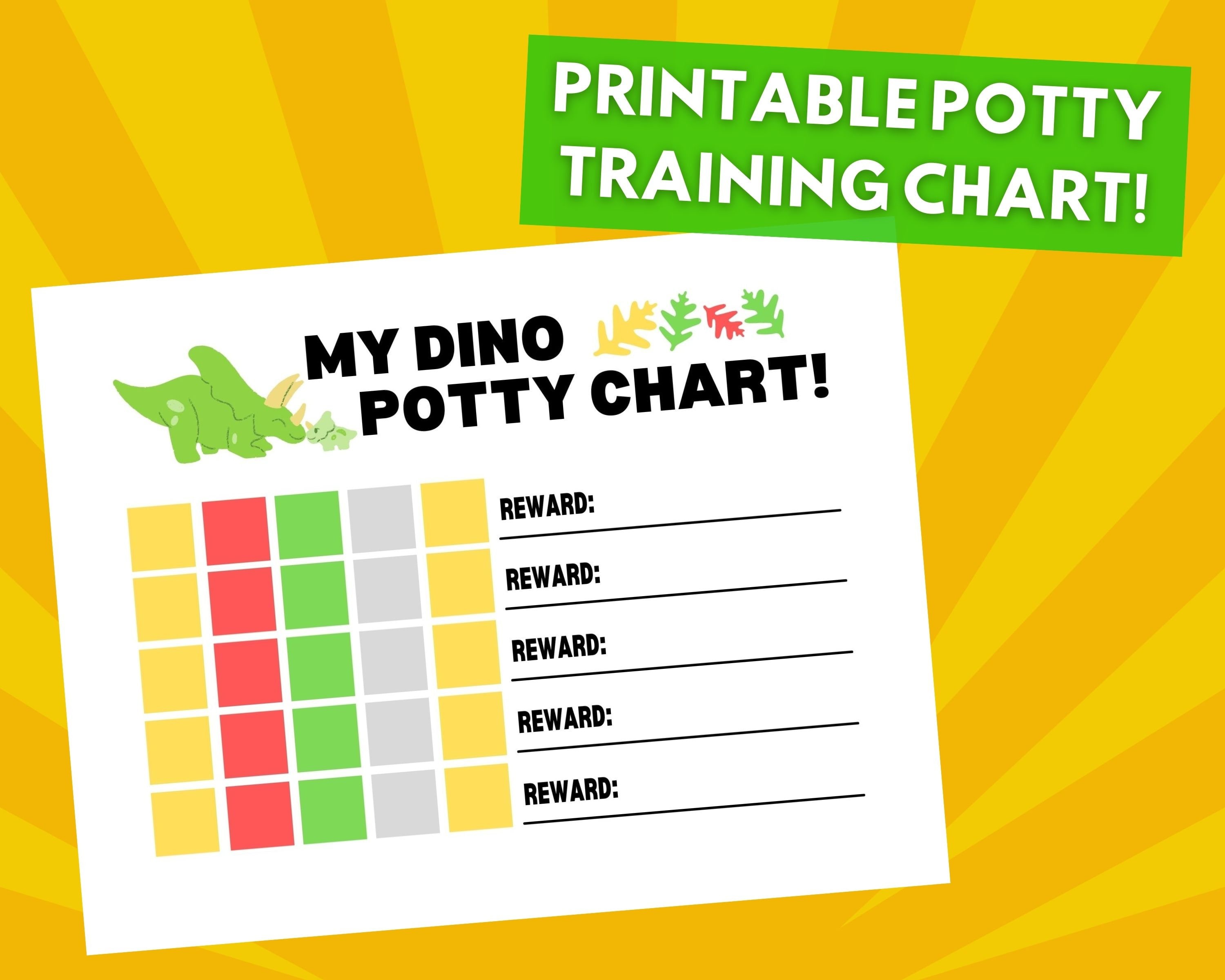 Printable Potty Training Reward Chart Potty Training Sticker Chart ...