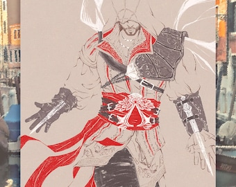 Ezio Auditore Assassin's Creed Print - Etsy
