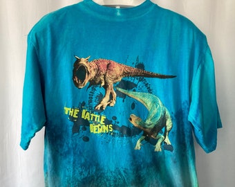 Vintage 2000 Walt Disney Dinosaur Blue Promo T-shirt - Medium
