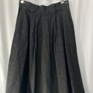 Black jean skirt outfit etsy hot sale