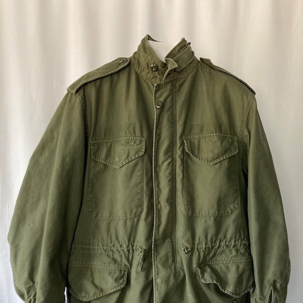 Vintage Men's 0G-107 Military Cold Weather Field Jacket - Small