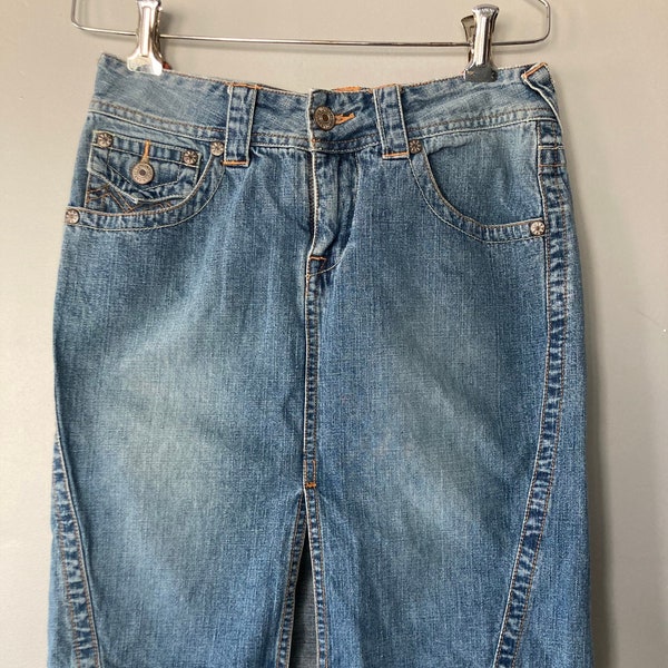 80s Denim Skirt - Etsy