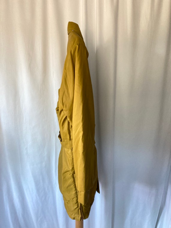 Vintage 60's 70's Men's Yellow Ski Parka Coat w/ … - image 3