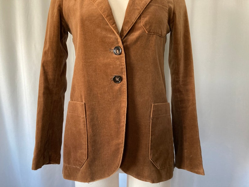 Vintage 70's Women's Brown Velvet Blazer by TomBoy of California Small image 6