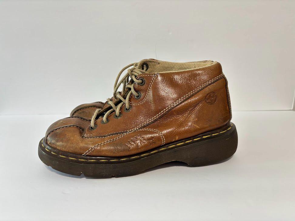 Vintage 90s Dr Martens Womens 5 Chunky Platform Goth Leather Ankle Boots Brown Dr. Martens | Shoes | Vintage 9s Dr Martens Womens 5 Chunky  main image 4