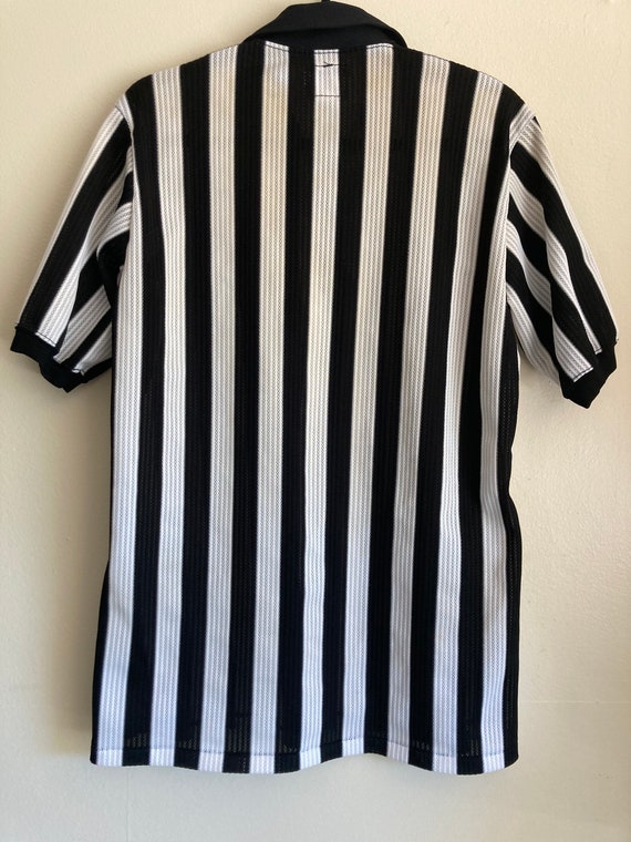 1960s 70s Shirt Referee Black and White Official … - image 2