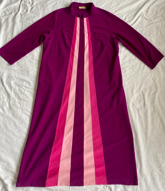 Vintage Colorful Zip-Up JC Penney Robe